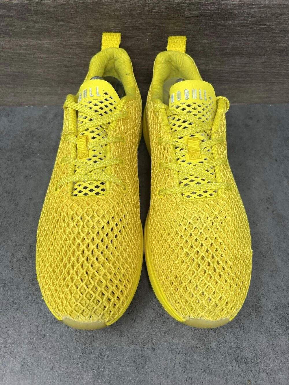 NOBULL Diamond Mesh Runner Yellow Size 10 Mens Running Training Gym Shoes